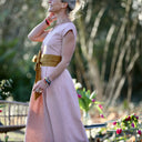 Robe Louison - lin rose poudré - Quintessence