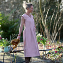 Robe Louison - lin rose poudré - Quintessence