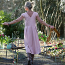 Robe Louison - lin rose poudré - Quintessence