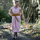 Robe Louison - lin rose poudré - Quintessence