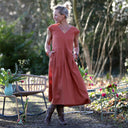 Robe Louison - lin terracotta - Quintessence