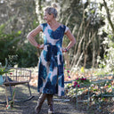 Robe Louison - satin de coton Jardin d’Hiver - Quintessence