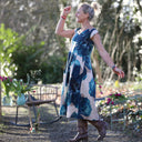 Robe Louison - satin de coton Jardin d’Hiver - Quintessence