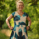 Robe Louison - satin de coton Jardin d’Hiver - Quintessence