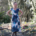 Robe Louison - satin de coton Jardin d’Hiver - Quintessence