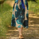 Robe Louison - satin de coton Jardin d’Hiver - Quintessence