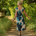 Robe Louison - satin de coton Jardin d’Hiver - Quintessence