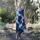 Robe Louison - satin de coton Jardin d’Hiver - Quintessence