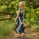 Robe Louison - satin de coton Jardin d’Hiver - Quintessence