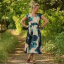 Robe Louison - satin de coton Jardin d’Hiver - Quintessence