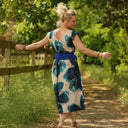 Robe Louison - satin de coton Jardin d’Hiver - Quintessence