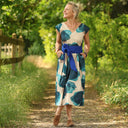 Robe Louison - satin de coton Jardin d’Hiver - Quintessence
