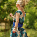Robe Louison - satin de coton Jardin d’Hiver - Quintessence