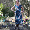 Robe Louison - satin de coton Jardin d’Hiver - Quintessence