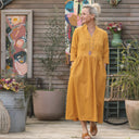 Robe Manon - lin ocre - Quintessence