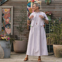 Robe Monique et son boléro vichy ficelle - Quintessence