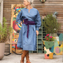 Robe Orlane - jean de coton bleu - Quintessence