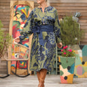 Robe Orlane - satin de coton Ondée botanique - Quintessence