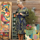 Robe Orlane - satin de coton Ondée botanique - Quintessence