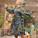 Robe Orlane - satin de coton Ondée botanique - Quintessence