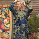 Robe Orlane - satin de coton Ondée botanique - Quintessence