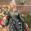 Robe Orlane - satin de coton Ondée botanique - Quintessence