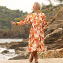 Robe Orlane - satin de coton poésie d’automne - Quintessence