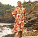 Robe Orlane - satin de coton poésie d’automne - Quintessence