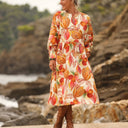 Robe Orlane - satin de coton poésie d’automne - Quintessence