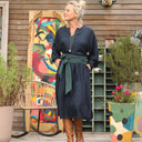 Robe Orlane - sergé de viscose marine - Quintessence