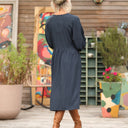 Robe Orlane - sergé de viscose marine - Quintessence