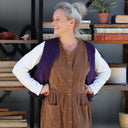 Robe Pauline — Velours côtelé camel - Quintessence