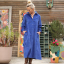 Robe Pensée - Velours côtelé bleu majorelle - Quintessence