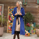 Robe Pensée - Velours côtelé bleu majorelle - Quintessence