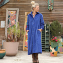 Robe Pensée - Velours côtelé bleu majorelle - Quintessence