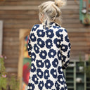 Robe Pensée - Viscose fleurs marine - Quintessence