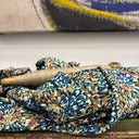 Robe Perrine — Viscose imprimée Esquisse azur - Quintessence