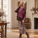 Robe Perrine — Viscose imprimée Lilas des bois - Quintessence