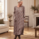 Robe Perrine — Viscose imprimée Lilas des bois - Quintessence