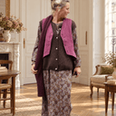 Robe Perrine — Viscose imprimée Lilas des bois - Quintessence