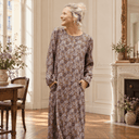 Robe Perrine — Viscose imprimée Lilas des bois - Quintessence