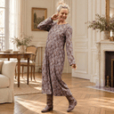 Robe Perrine — Viscose imprimée Lilas des bois - Quintessence