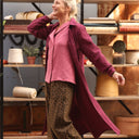 Robe Reine — Double gaze de coton lie de vin - Quintessence