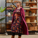 Robe Reine — Double gaze de coton lie de vin - Quintessence
