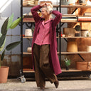 Robe Reine — Double gaze de coton lie de vin - Quintessence