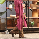 Robe Reine — Double gaze de coton lie de vin - Quintessence