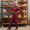Robe Reine — Double gaze de coton lie de vin - Quintessence