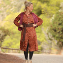 Robe Reine — Satin de coton écorce moka - Quintessence