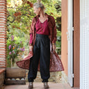 Robe Reine — Satin de coton écorce moka - Quintessence
