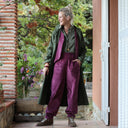 Robe Reine — Toile de coton vert sous-bois - Quintessence